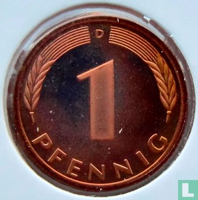 Duitsland 1 pfennig 1991 (D) - Afbeelding 2