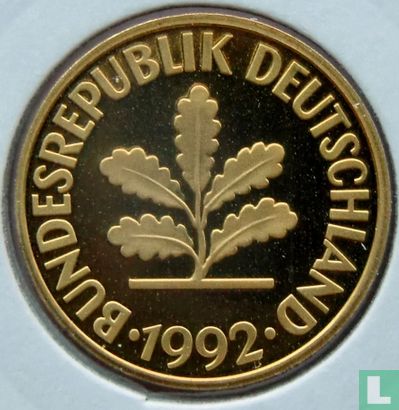 Duitsland 10 pfennig 1992 (A) - Afbeelding 1