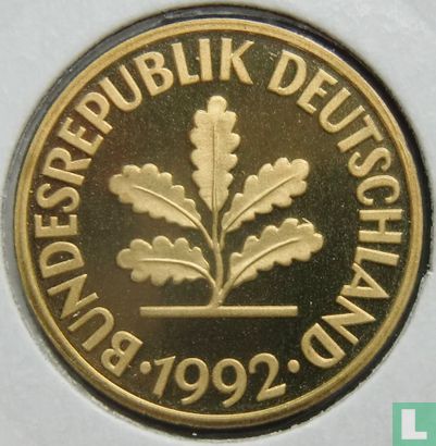 Allemagne 10 pfennig 1992 (G) - Image 1