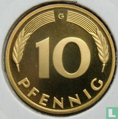 Duitsland 10 pfennig 1992 (G) - Afbeelding 2