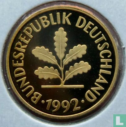 Germany 5 pfennig 1992 (A) - Image 1