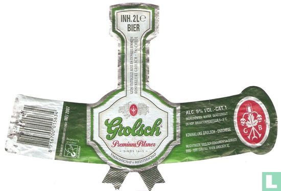 Grolsch Premium Pilsener (variant 2 ltr)