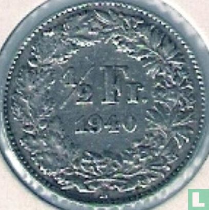 Zwitserland ½ franc 1940 - Afbeelding 1