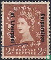 Queen Elizabeth II - with overprint
