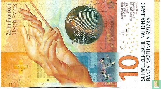 Zwitserland 10 Franken 2016 - Afbeelding 1