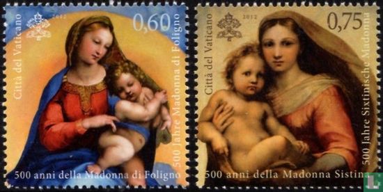 Madonna van Foligno en de Sixtijnse Madonna vijfhonderd jaar