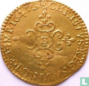 France 1 gold ecu 1641 (D) - Image 1