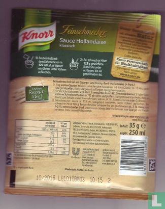Knorr - Feinschmecker - Sauce Hollandaise klassich - 35g - Image 2