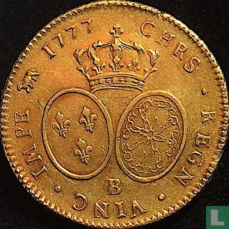 Frankrijk 2 louis d'or 1777 (B) - Afbeelding 1