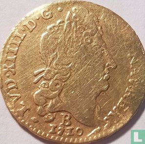 Frankrijk ½ louis d'or 1710 (B) - Afbeelding 1