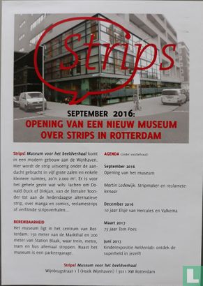 Strips - September: Opening van een nieuw stripmuseum over strips in Rotterdam - Bild 1