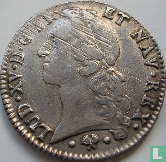 Frankrijk 1 écu 1766 (L) - Afbeelding 2