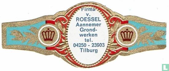 Firma v. Roessel Aannemer Grond-werken tel. 04250-23903 Tilburg - Afbeelding 1