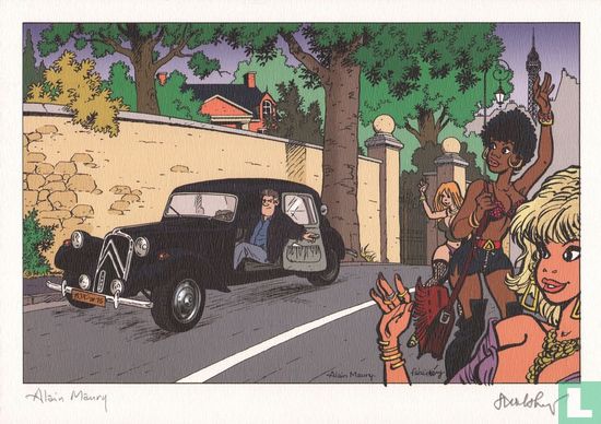 Pin-up & Citroën Traction Avant