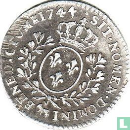 France 1/10 écu 1744 (Pau) - Image 1