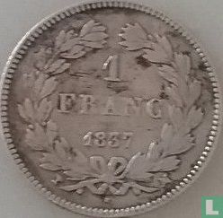 Frankrijk 1 franc 1837 (MA) - Afbeelding 1