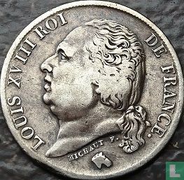 France 1 franc 1824 (W) - Image 2