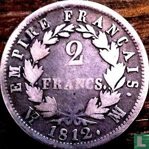 Frankrijk 2 francs 1812 (MA) - Afbeelding 1