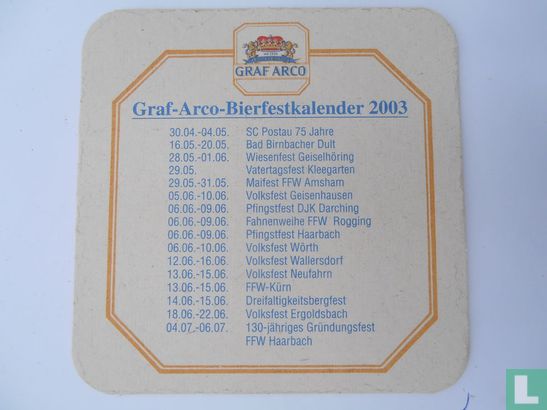 Graf-Arco-Bierfestkalender 2003 - Bild 1