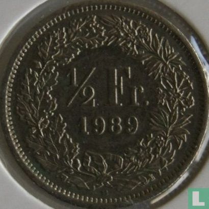 Zwitserland ½ franc 1989 - Afbeelding 1