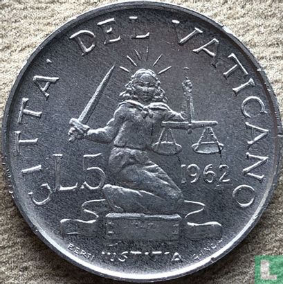 Vaticaan 5 lire 1962 - Afbeelding 1