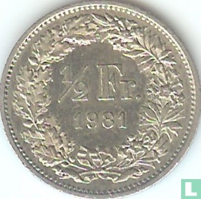 Switzerland ½ franc 1981 - Image 1