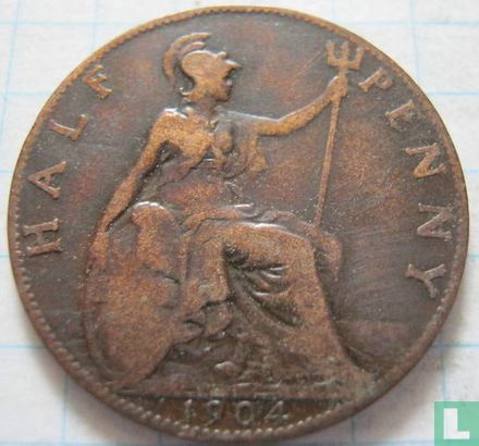 Vereinigtes Königreich ½ Penny 1904 - Bild 1