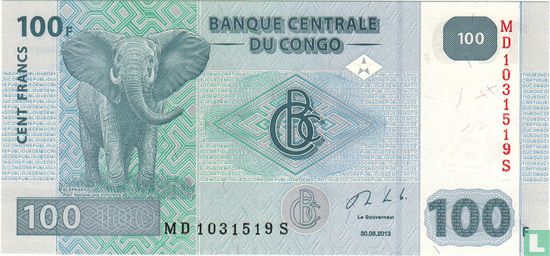 Kongo 100 Francs - Bild 1