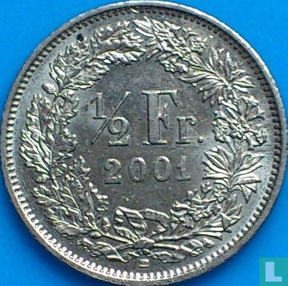 Suisse ½ franc 2001 - Image 1
