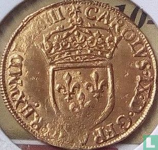 France 1 gold ecu 1573 (A) - Image 1