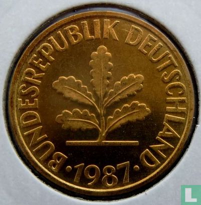 Germany 10 pfennig 1987 (G) - Image 1