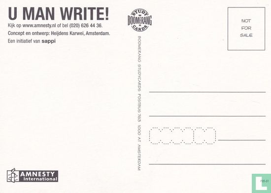 U001091 - Amnesty International "U man write!" - Image 2