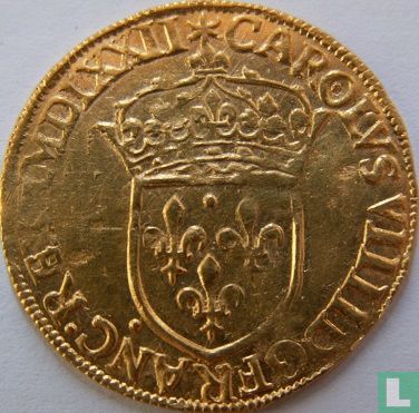 France 1 gold ecu 1572 (A) - Image 1