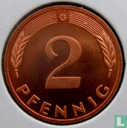 Germany 2 pfennig 1987 (G) - Image 2