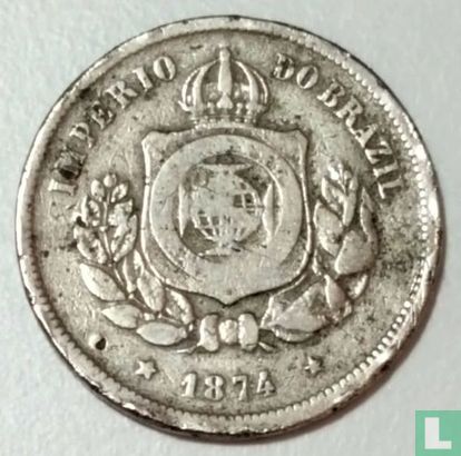 Brésil 100 réis 1874 - Image 1