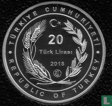 Turkije 20 türk lirasi 2018 (PROOF) "Yelkenkaya Lighthouse" - Afbeelding 1