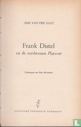 Frank Distel en de verdwenen Platvoet - Afbeelding 3