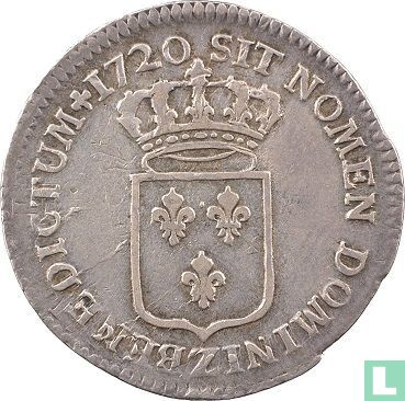 France 1/3 ecu 1720 (Z - with crowned escutcheon) - Image 1