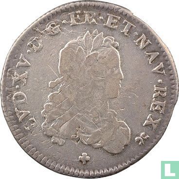 France 1/3 ecu 1720 (Z - with crowned escutcheon) - Image 2