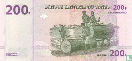 Congo 200 Francs 2013 - Image 2