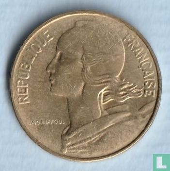 Frankrijk 10 centimes 1981 (misslag) - Afbeelding 2