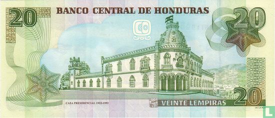 Honduras 20 Lempiras  - Image 2