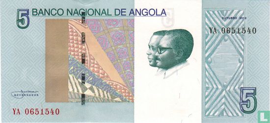 Angola 5 Kwanzas 2012 - Image 1