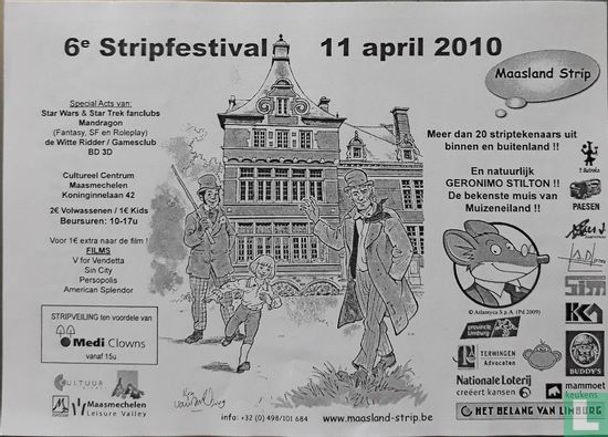 6e Stripfestival 11 april 2010 Maasland Strip - Image 1