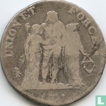 France 5 francs AN 5 (K) - Image 2