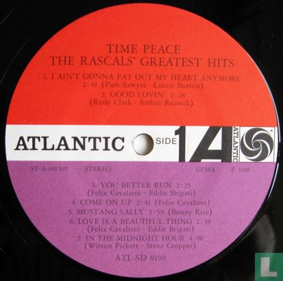 Time Peace - The Rascals' Greatest Hits - Afbeelding 3