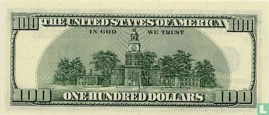Verenigde Staten 100 dollars 1996 E - Afbeelding 2