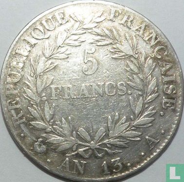 Frankrijk 5 francs AN 13 (A) - Afbeelding 1