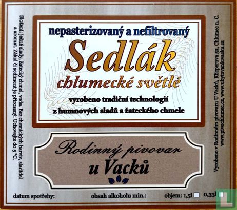 Sedlák chlumecké svetlé