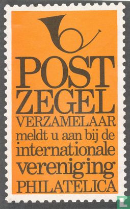 Postzegel verzamelaar meldt u aan bij de internationale vereniging Philatelica